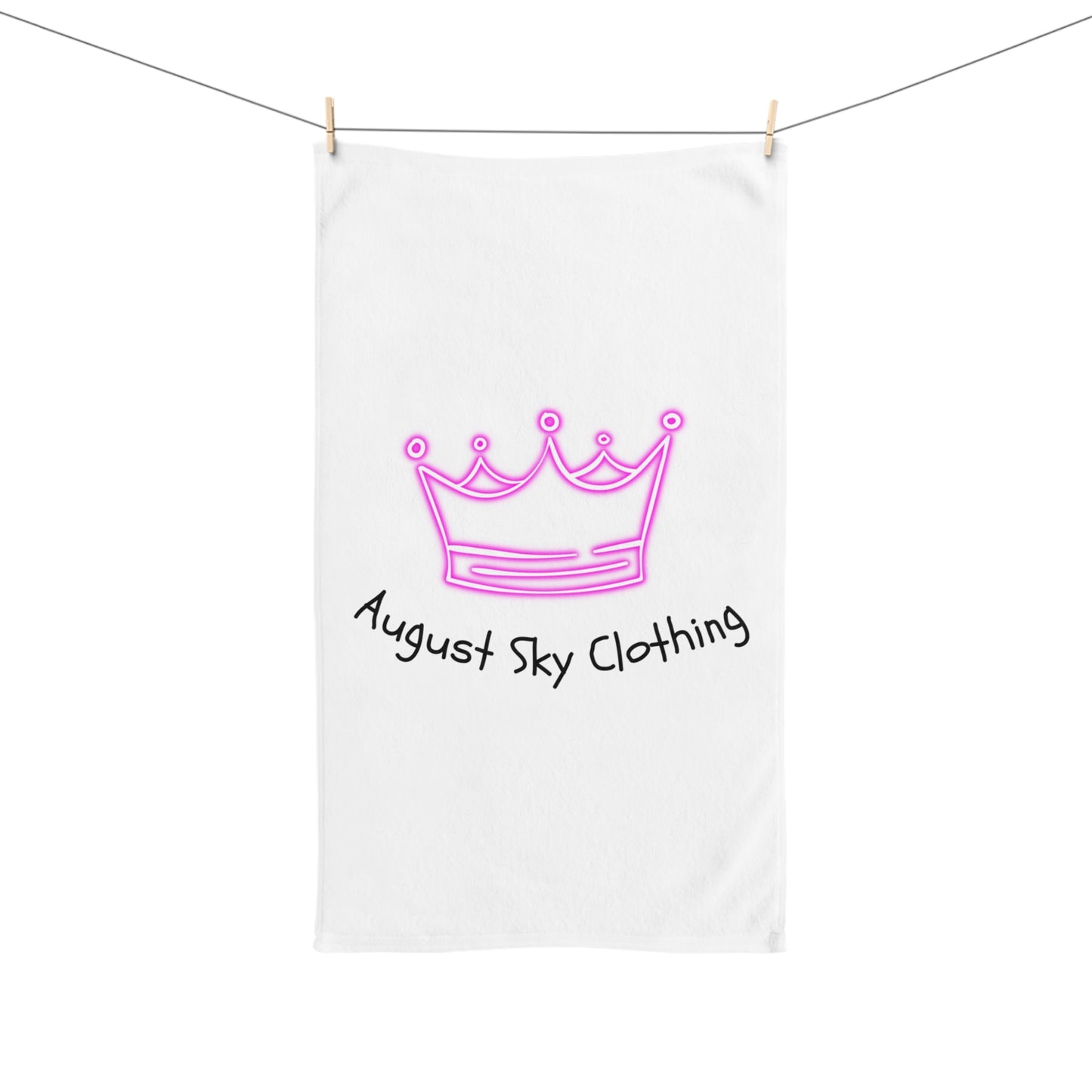 August Sky Clothing With Crown Hand Towel