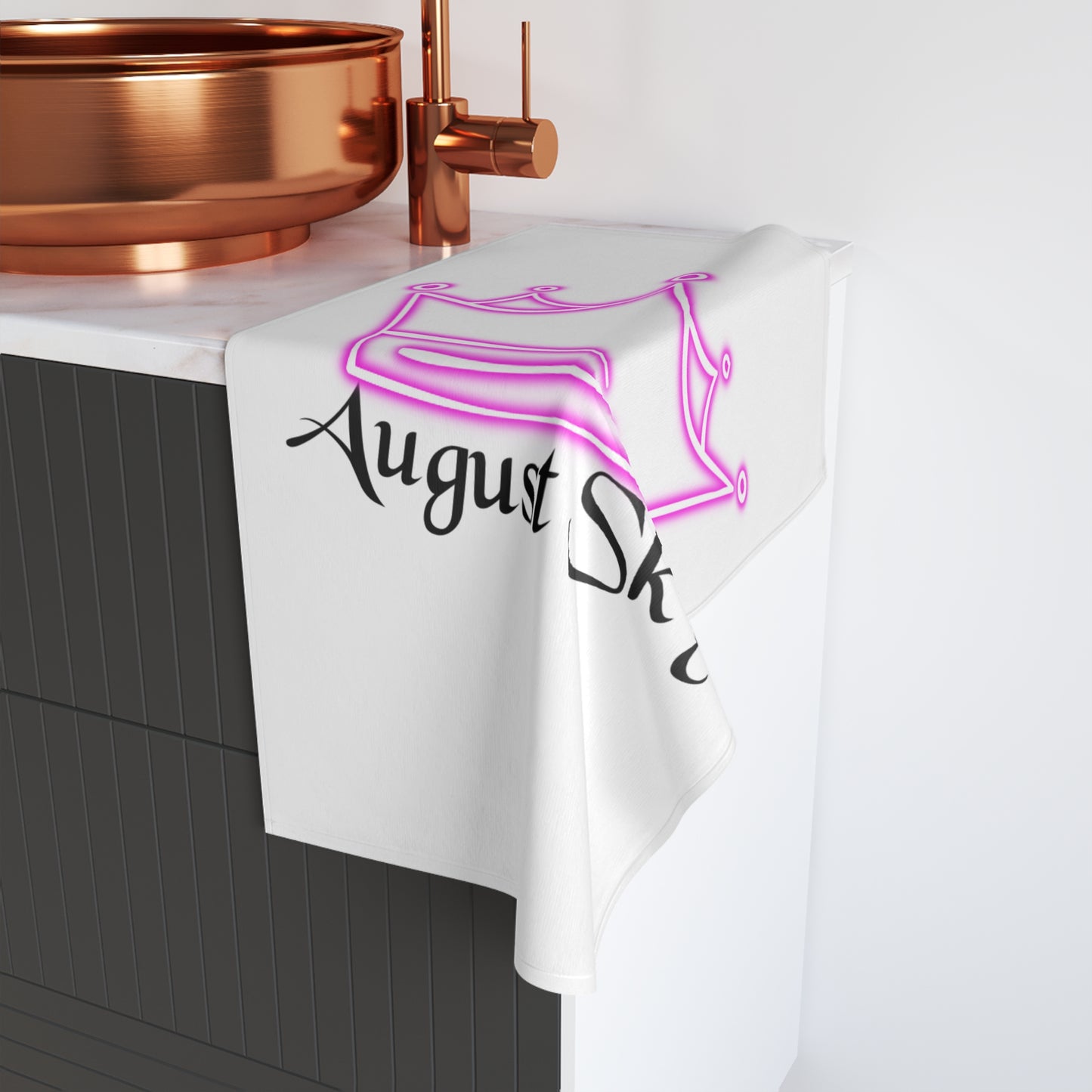August Sky With Crown Hand Towel