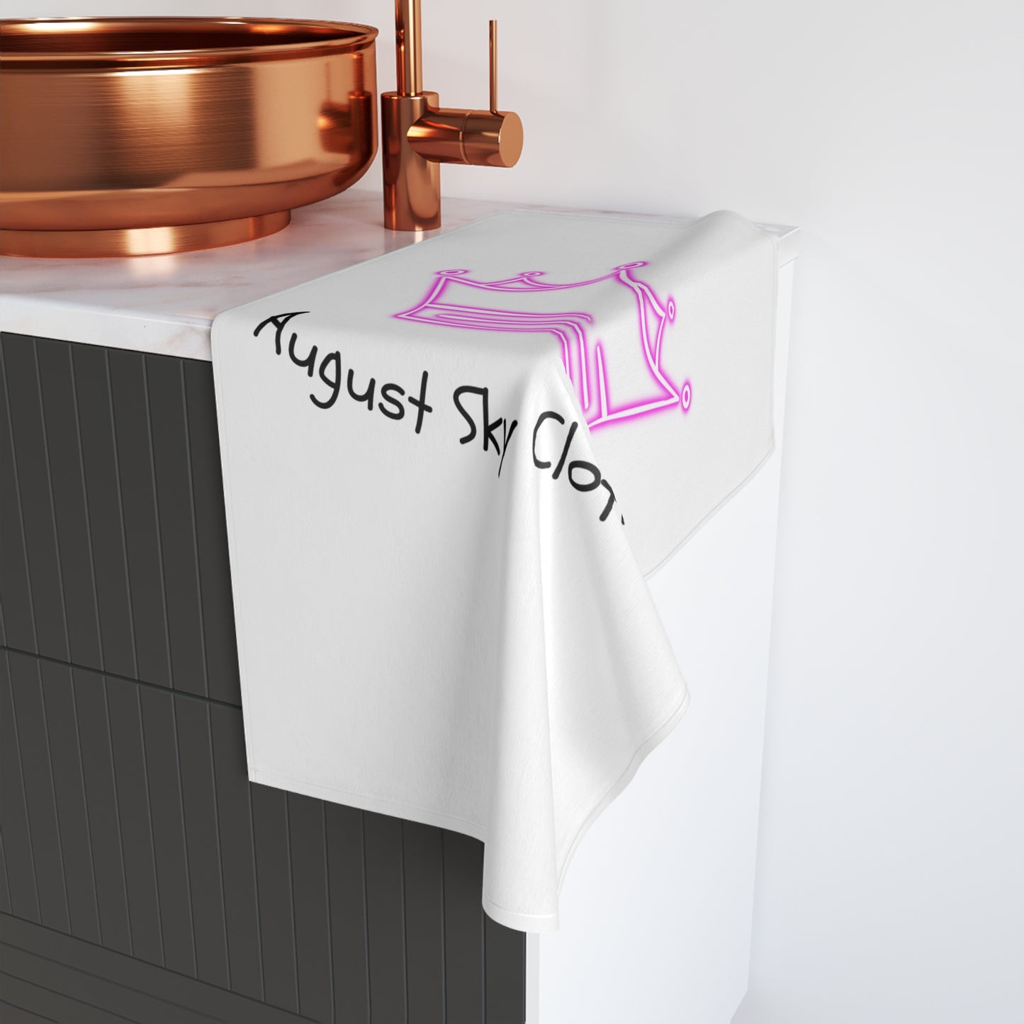 August Sky Clothing With Crown Hand Towel