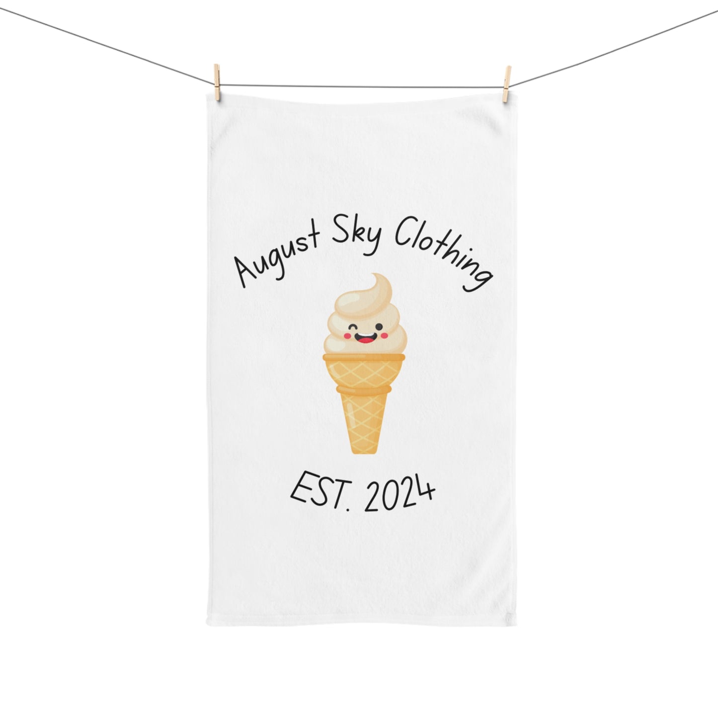 August Sky Clothing Est 2024 Hand Towel