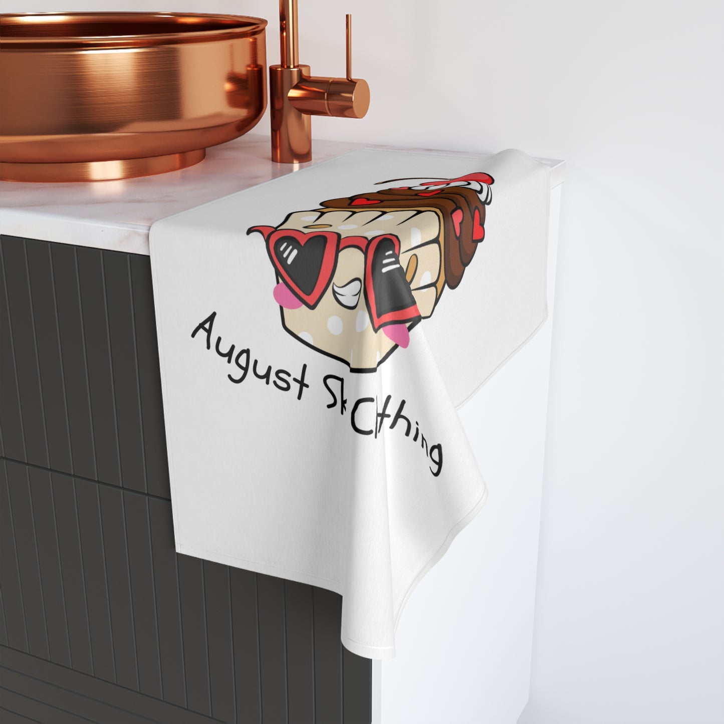 August Sky Clothing With Cup Cake Hand Towel