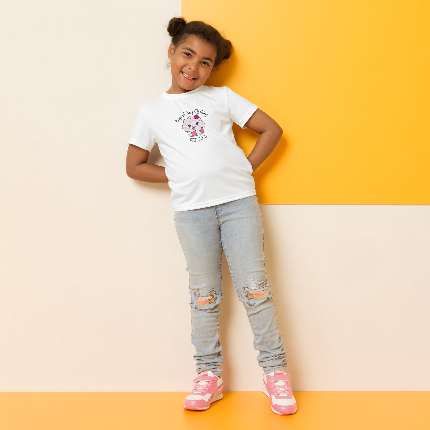 Girls crew neck t-shirt