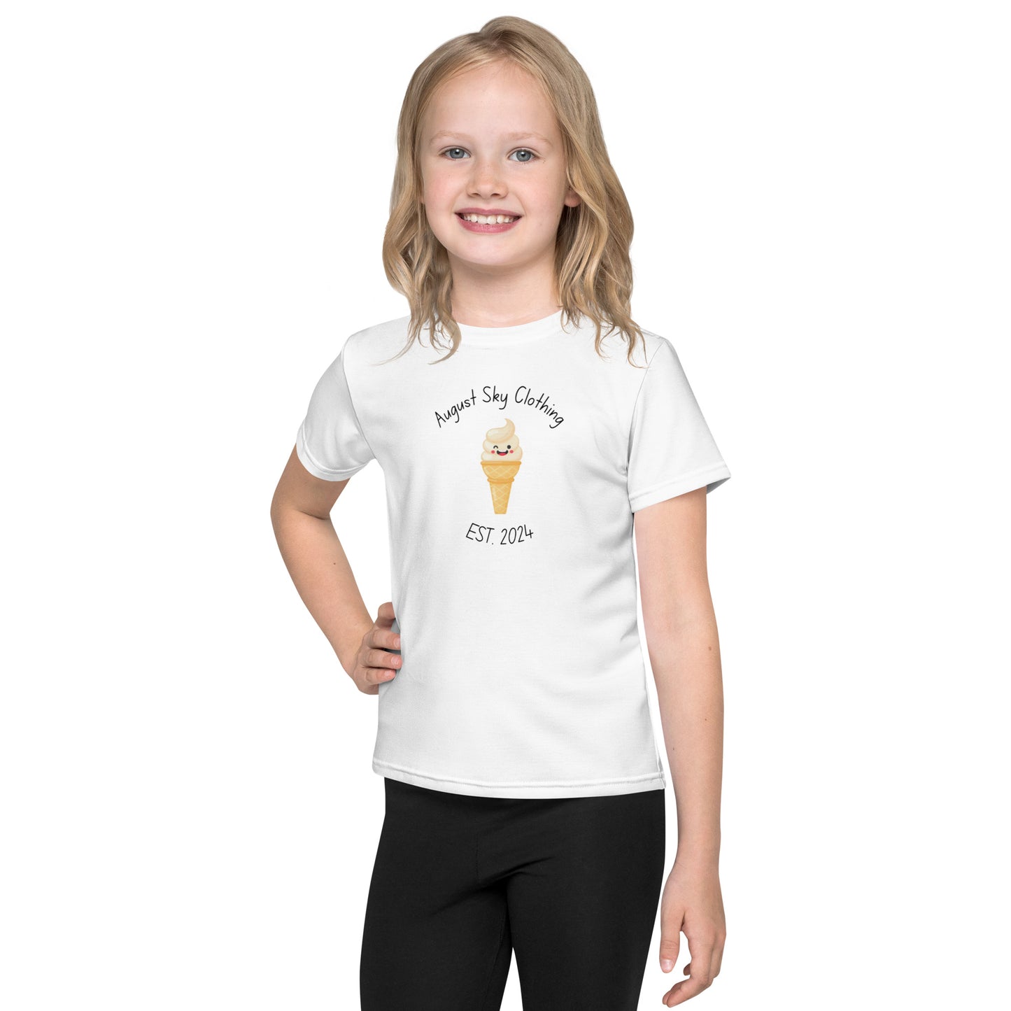 Girls crew neck t-shirt