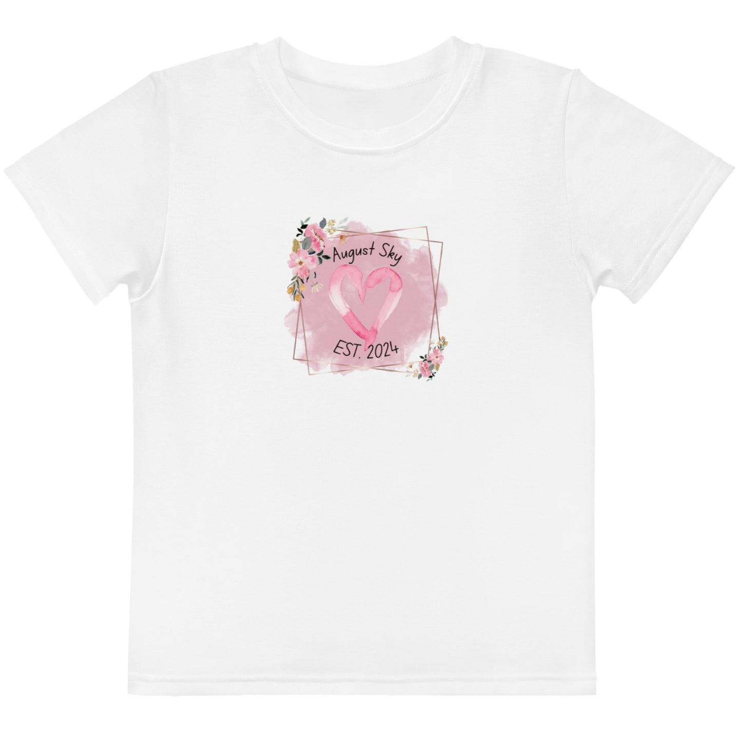 Girls crew neck t-shirt