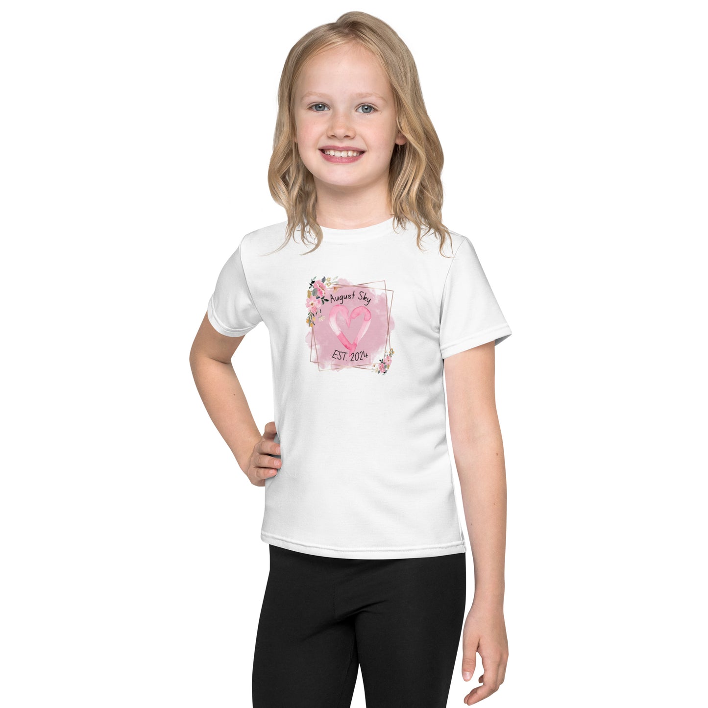 Girls crew neck t-shirt